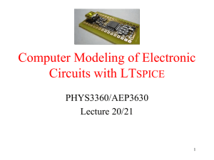 Computer Modeling of Electronic Circuits with LTSPICE