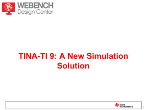 TINA-TI 9: A New Simulation Solution