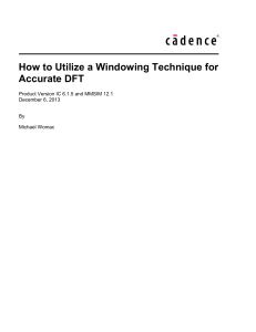 How to Utilize a Windowing Technique for Accurate DFT