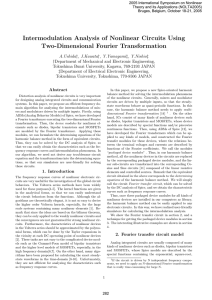 Intermodulation Analysis of Nonlinear Circuits Using Two