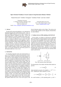 Spice-Oriented Nonlinear Circuit Analysis Using Harmonic Balance