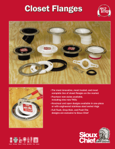 Closet Flange Brochure 1-07 USE THIS ONE.indd