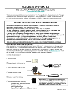 flologic system® 3.0 installation and setup instructions