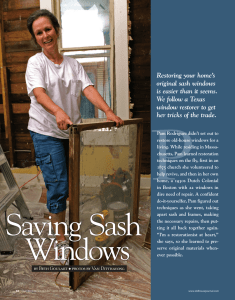Saving Sash Window - Neighborhood Housing Services of Chicago