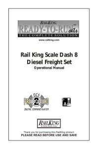 Rail King Scale Dash 8 Diesel Freight Set