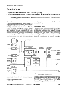 A microprocessor-based remote-controlled data-acquisition