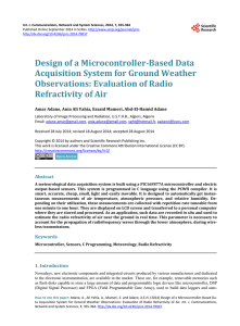 Design of a Microcontroller-Based Data Acquisition System for