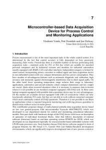 Microcontroller-based Data Acquisition Device for Process
