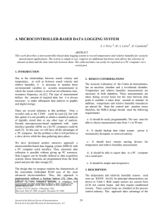 a microcontroller-based data logging system