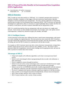SDI-12 Protocol Provides Benefits in Environmental Data Acquisition
