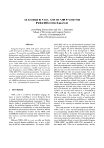 An Extension to VHDL-AMS for AMS Systems with Partial Differential