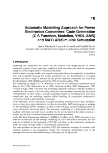 Automatic Modelling Approach for Power Electronics Converters