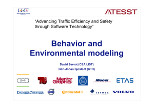 Behavior and Environmental modeling