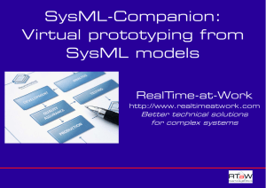 SysML-Companion: Virtual prototyping from SysML models