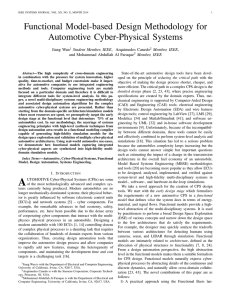 Functional Model-based Design Methodology for Automotive Cyber