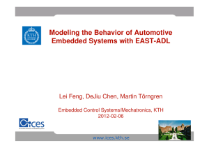 Modeling the Behavior of Automotive Embedded Systems with EAST
