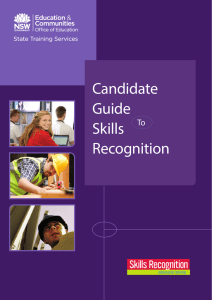 Candidate Guide to Skills Recognition