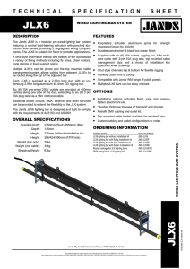 JLX6 Technical Specification Sheet