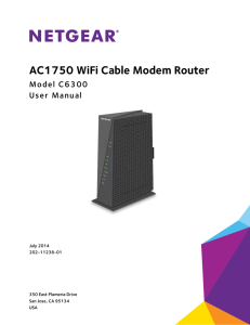 AC1750 WiFi Cable Modem Router