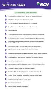 Wireless FAQs