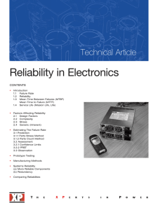 Reliability in Electronics