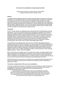 Life Cycle Cost Considerations on High Strength Rail Steels