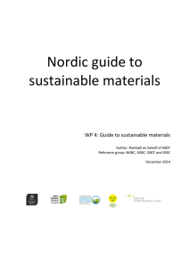 Nordic guide to sustainable materials