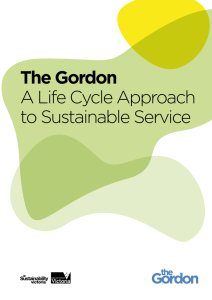 The Gordon A Life Cycle Approach to Sustainable Service