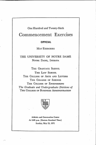 1971-05-23 University of Notre Dame Commencement