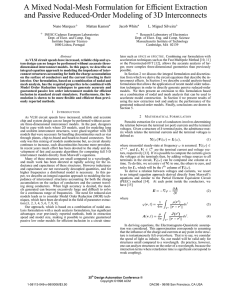 A Mixed Nodal-Mesh Formulation for Efficient Extraction and