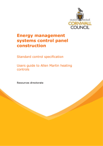 Energy management systems control panel