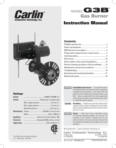 Instruction Manual - Carlin Combustion Technology, Inc.