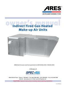 Indirect Fired Gas Heated Make-up Air Units - Ares Make