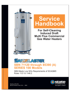 Sandblaster Commercial Water Heaters