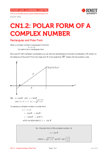 CN1.2: POLAR FORM OF A COMPLEX NUMBER