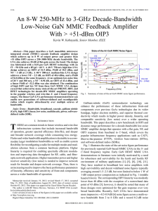 An 8-W 250-MHz to 3-GHz Decade-Bandwidth Low