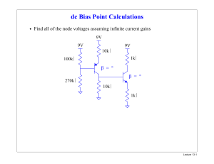 dc Bias Point Calculations