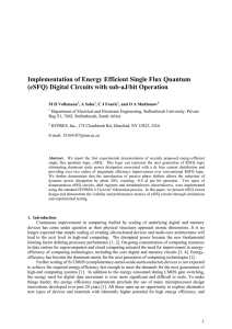 Implementation of Energy Efficient Single Flux Quantum (eSFQ