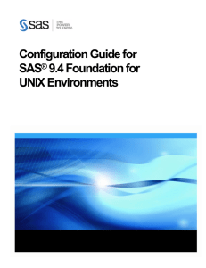 Configuration Guide for SAS® 9.4 Foundation for UNIX Environments