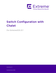 Switch Configuration with Chalet