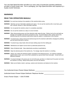 warnings read this operators manual!