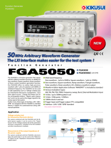 FGA5050 - Kikusui Electronics Corp.