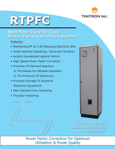 Real Time Cycle To Cycle Power Factor Correction System