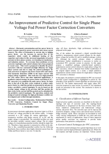 An Improvement of Predictive Control for Single Phase Voltage Fed