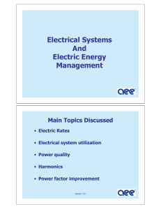 Electrical Systems And Electric Energy Management