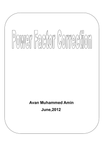 Power factor correction of linear loads