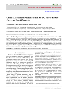 Chaos: A Nonlinear Phenomenon in AC-DC Power