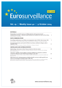Vol. 19 | Weekly issue 40 | 9 October 2014