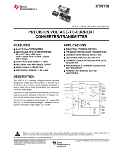 XTR110 - Texas Instruments