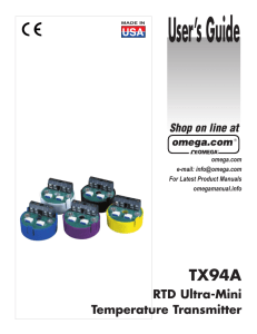 RTD Temperature Transmitter